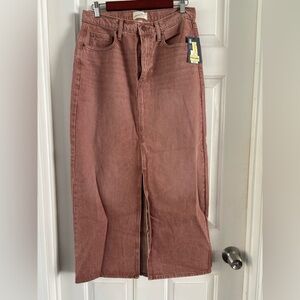 Women’s Rust Denim Skirt